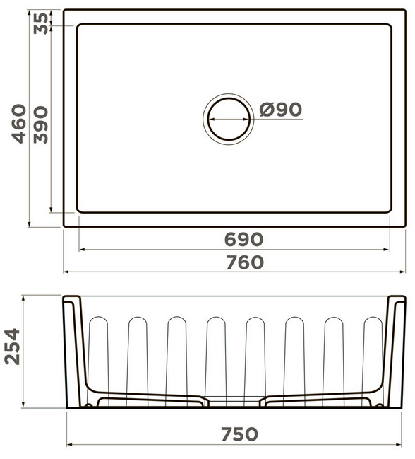 Omoikiri Mikura 76-CC, мойка, керамика, cappuccino coffee
