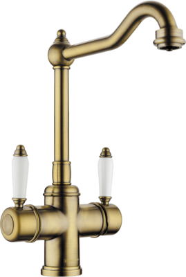 Omoikiri Tottori-AB, смеситель, латунь античная