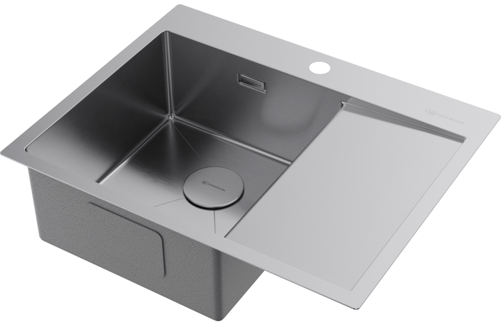 Omoikiri Akisame 65-IN-L, мойка, нержавеющая сталь, чаша слева