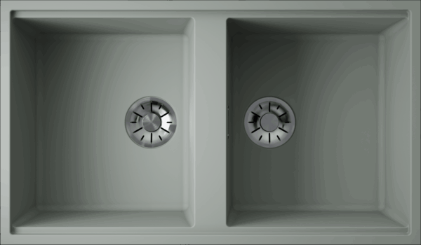 Omoikiri Kitagawa 83-2-U-WG, мойка, керамика, wind green