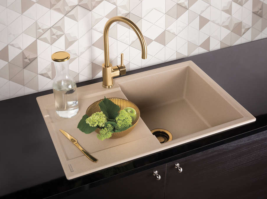 Omoikiri Daisen 78 SA, мойка, гранит, бежевый