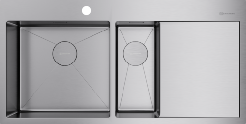 Omoikiri Akisame 100-2-IN-L, мойка, нержавеющая сталь, чаша слева