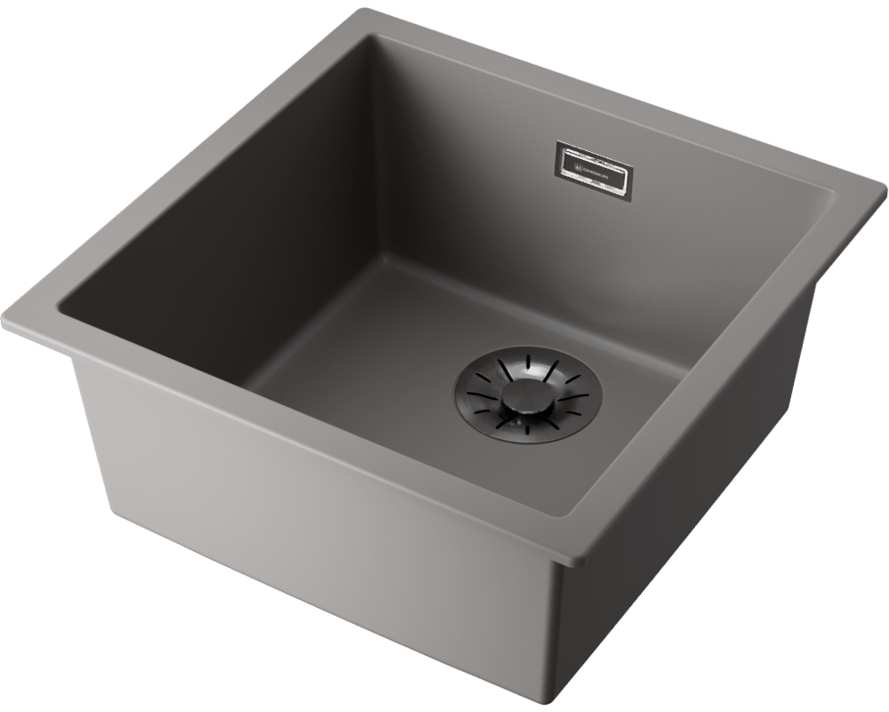 Omoikiri Yamakawa 45-U/I-GR, мойка, керамика, leningrad grey