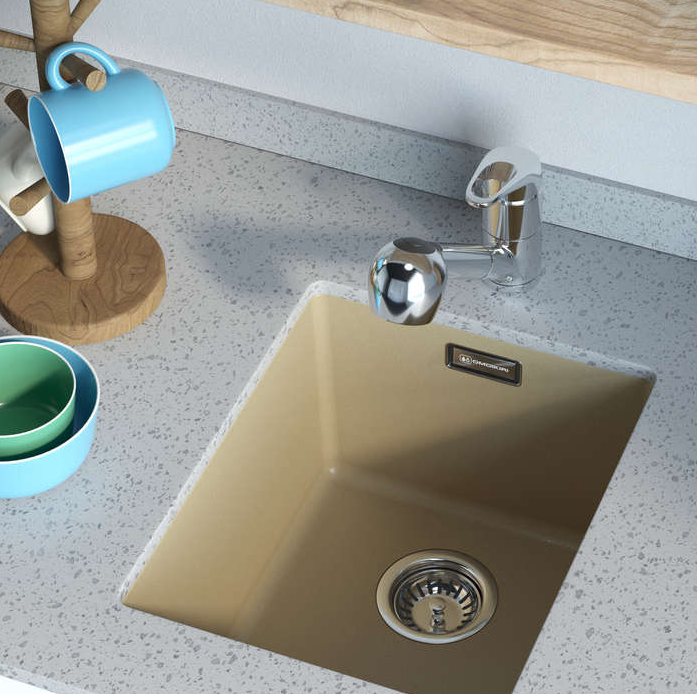 Omoikiri Kata 34-U-PA, мойка, гранит, пастила