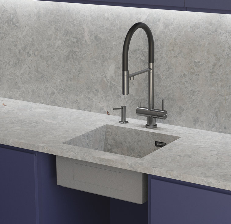 Omoikiri Kasen 49-16 INT GM, мойка, нержавеющая сталь/вороненая сталь