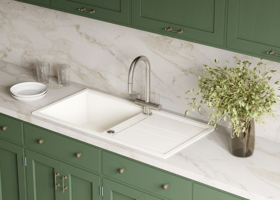 Omoikiri Kitagawa 100-WH, мойка, керамика, белый