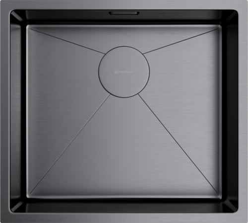 Omoikiri Taki 49-U/IF-GM, мойка, нержавеющая сталь/вороненая сталь 