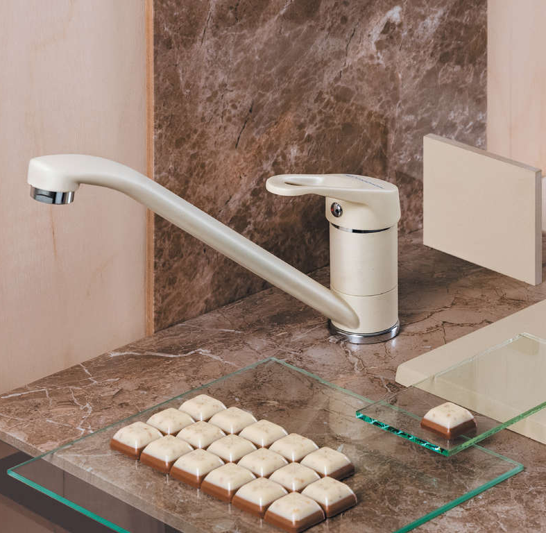 Omoikiri Kado-BL, смеситель, гранит, черный