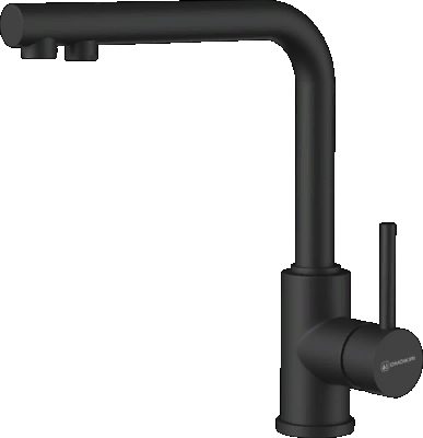 Omoikiri Nakagawa 2 Plus-GB, смеситель, гранит, графит