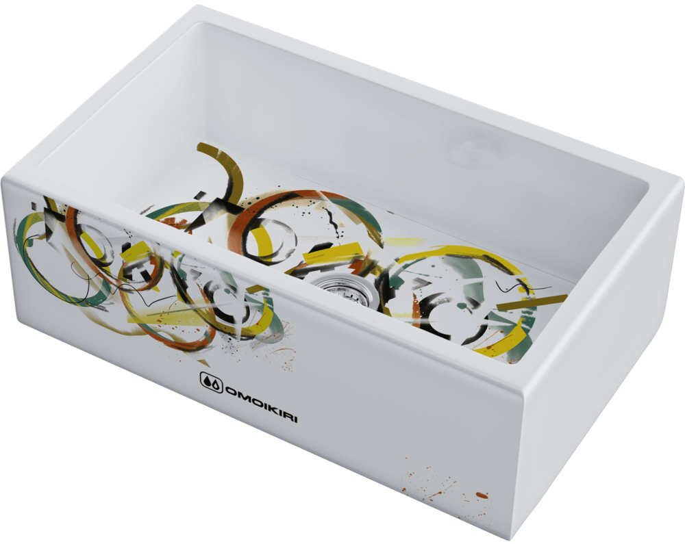 Omoikiri Mikura 76-Tokyo 3, мойка, керамика, белый