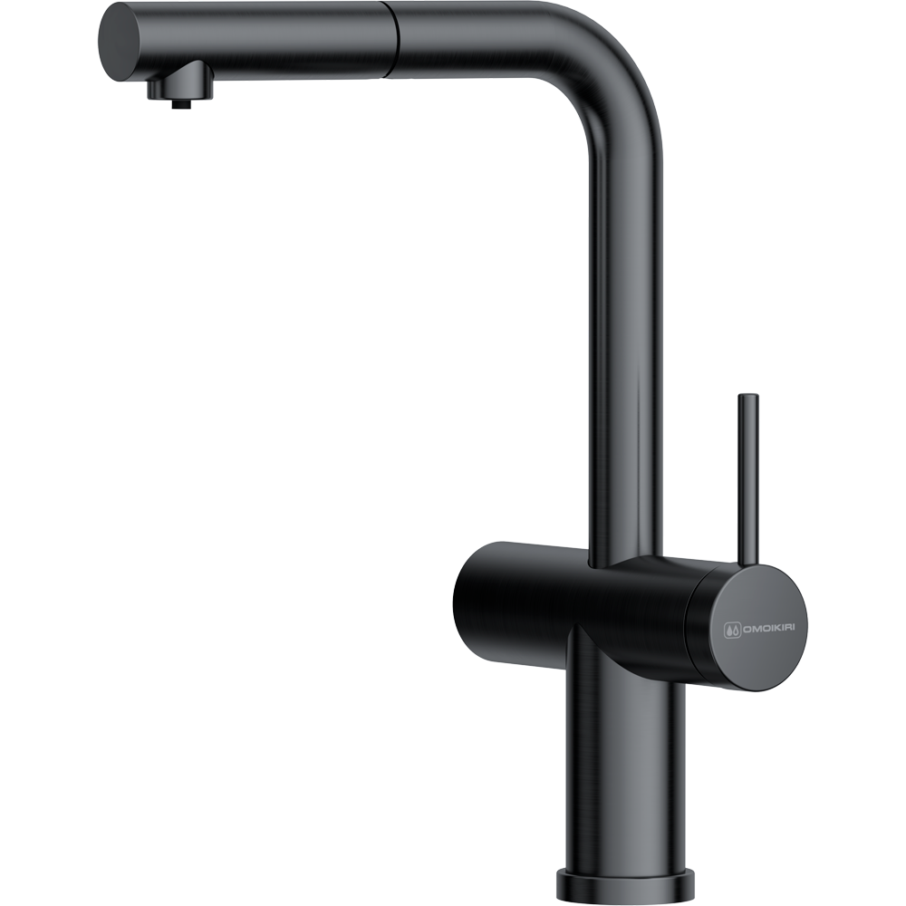 Omoikiri Karatsu-S-GM, смеситель, латунь/вороненая сталь