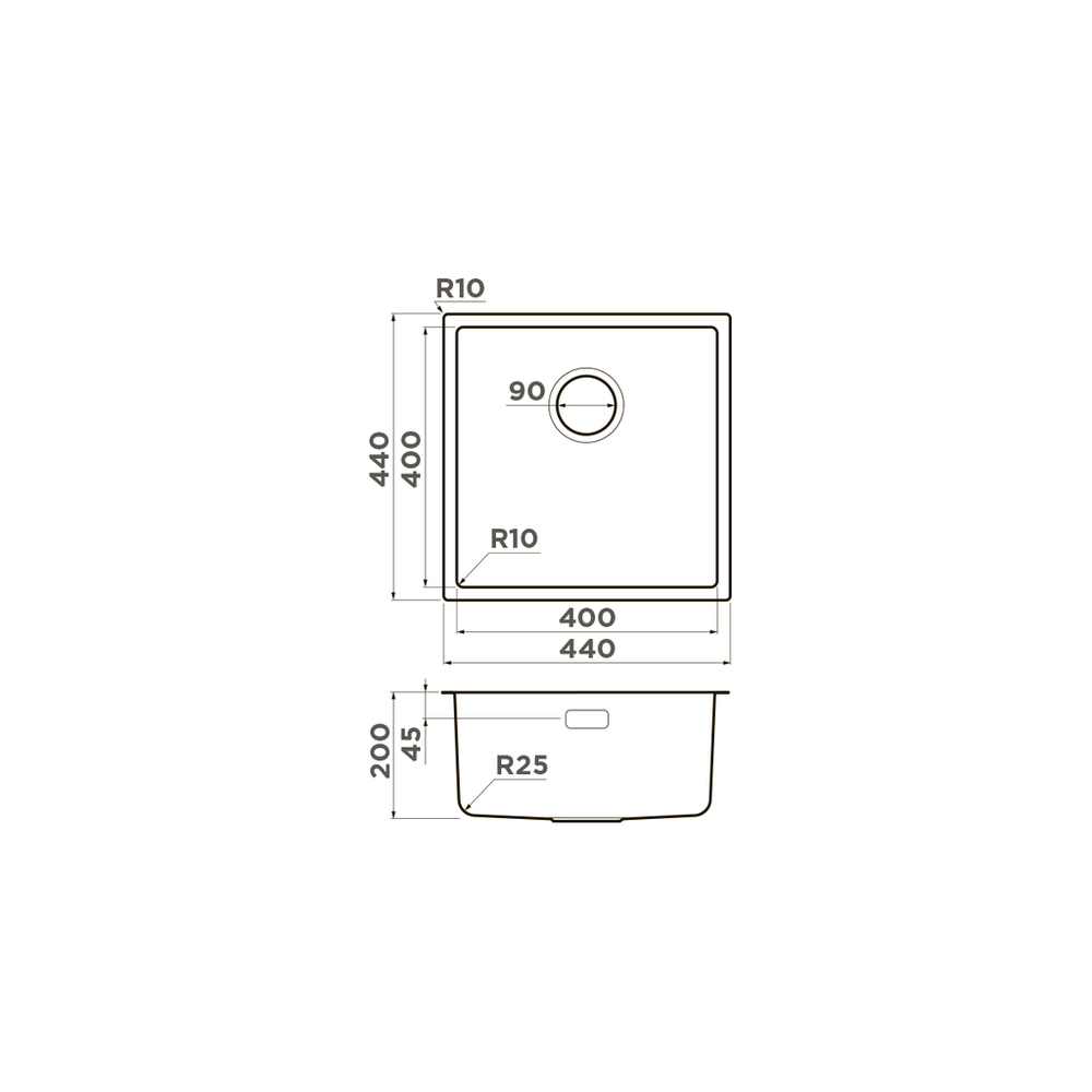 Omoikiri Tadzava 44-U/I-IN Ultra, мойка, нержавеющая сталь