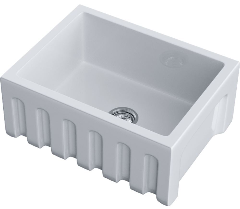 Omoikiri Mikura 61-WH Glossy, мойка, керамика, белый глянцевый