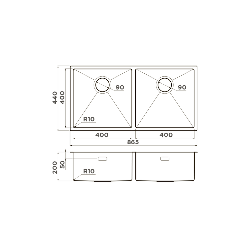 Omoikiri Taki 86-2-U/IF-IN, мойка, нержавеющая сталь