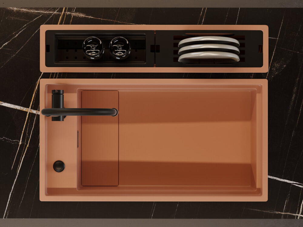 Omoikiri Kinaru 86-U/I CN, мойка, керамика, canyon