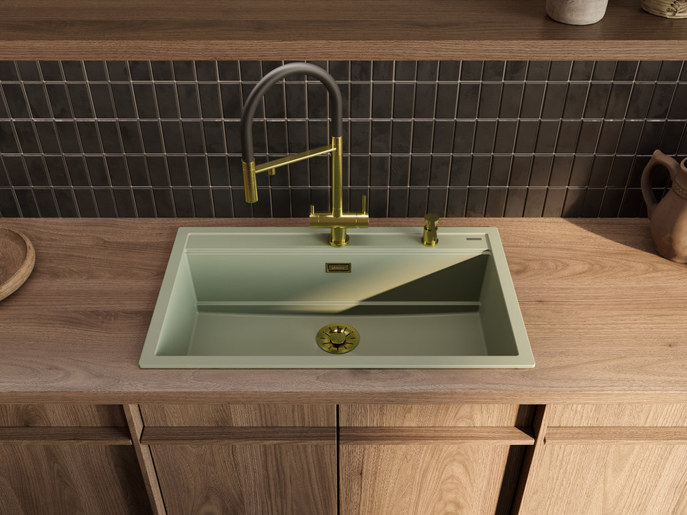 Omoikiri Kitagawa 86-LB-AZ, мойка, керамика, лазурно- голубой