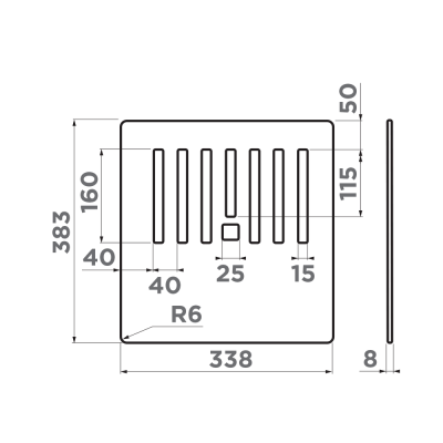 Omoikiri Разделочная доска CB-Kitagawa 86-LB-BL