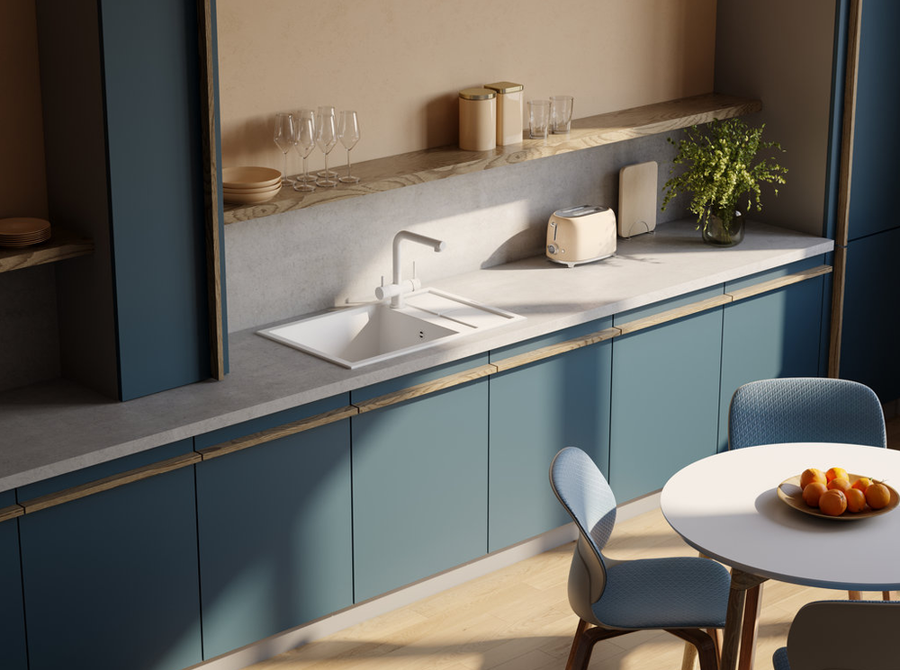 Omoikiri Sumi 78A-LB-GB, мойка, керамика, графит