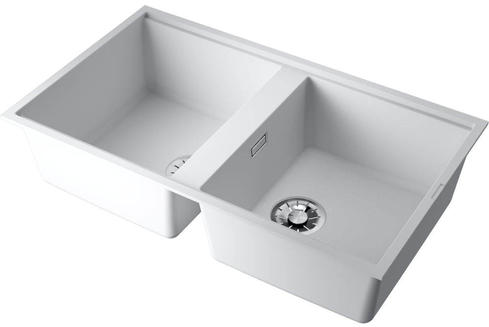 Omoikiri Kitagawa 83-2-U-WH, мойка, керамика, белый