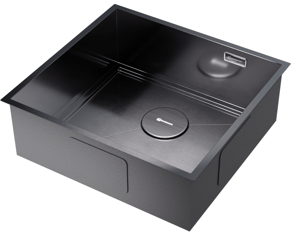 Omoikiri Kasen 48-26 INT GM, мойка, нержавеющая сталь/вороненая сталь