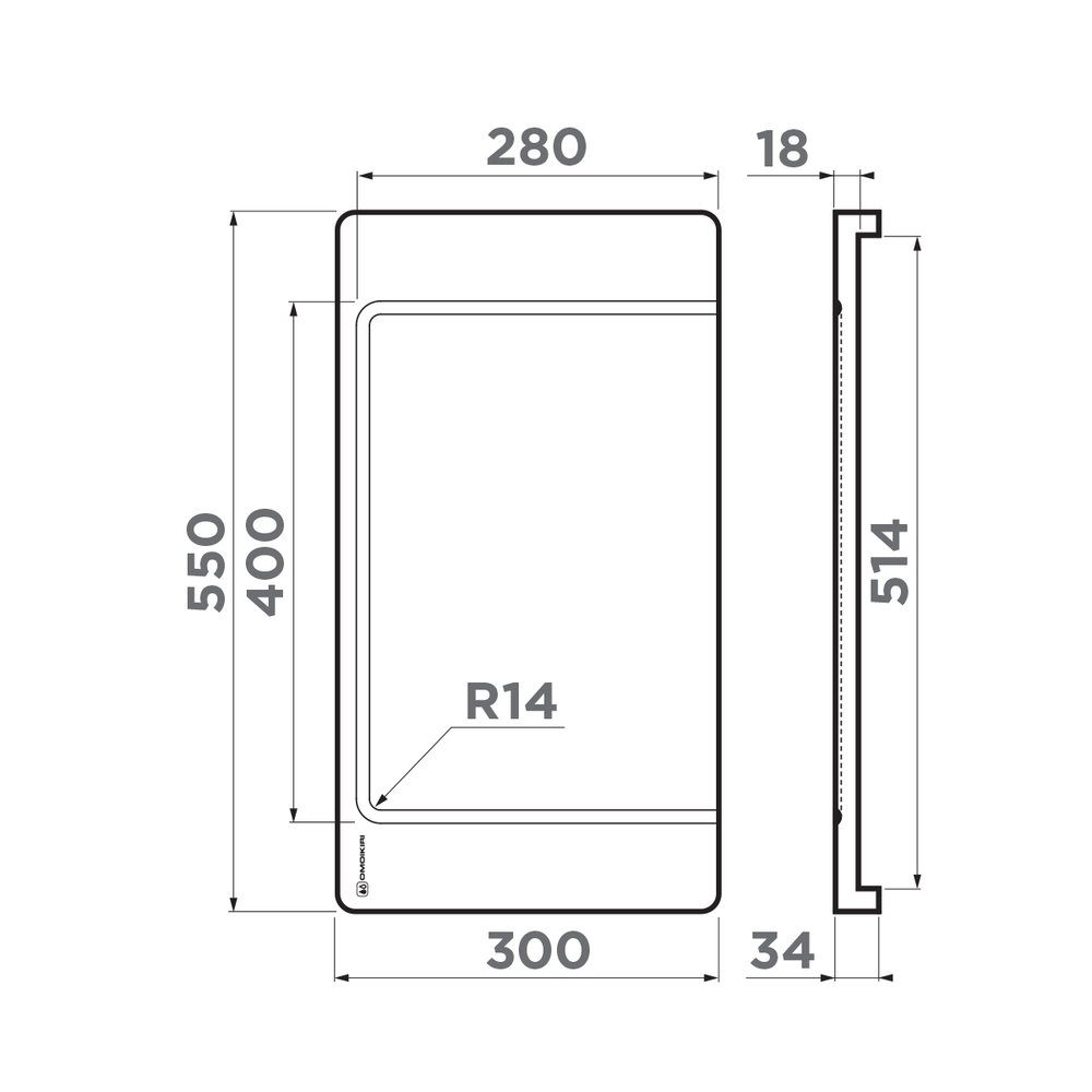 Omoikiri Разделочная доска CB-04-Wood-L
