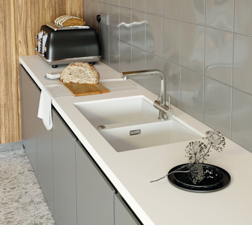 Omoikiri Kitagawa 83-2-U-WH, мойка, керамика, белый