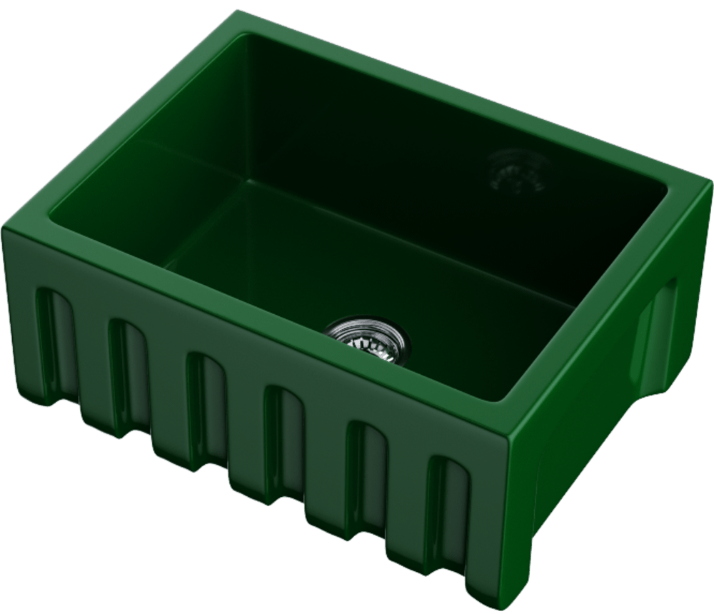 Omoikiri Mikura 61-RG Glossy, мойка, керамика, royal green