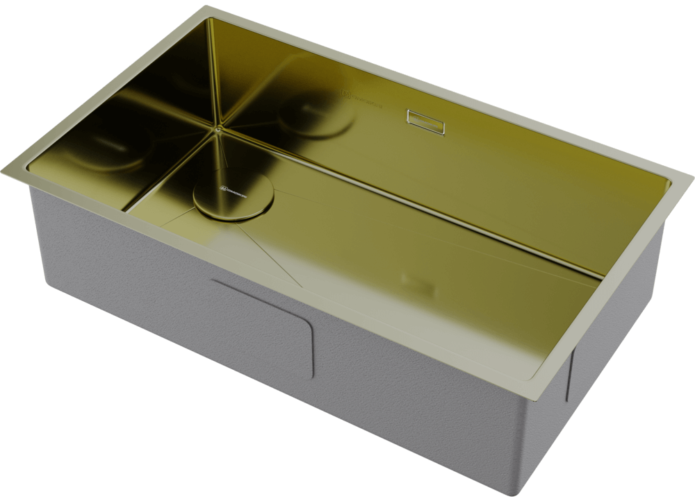 Omoikiri Taki 74-U/IF-L-LG SIDE, мойка, нержавеющая сталь/светлое золото