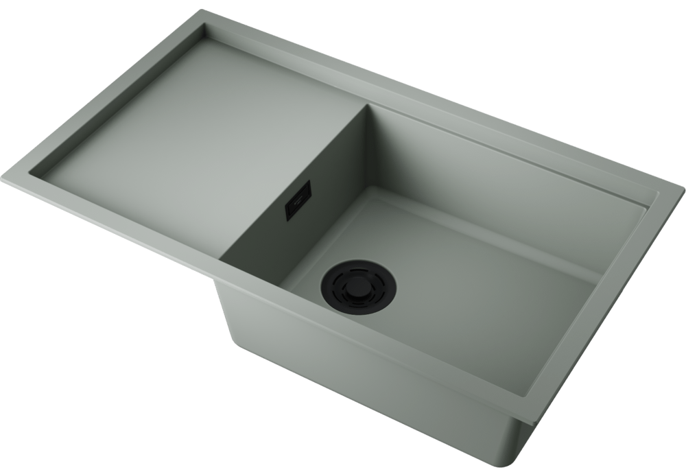 Omoikiri Sintesi 86-WG, мойка, керамика, wind green