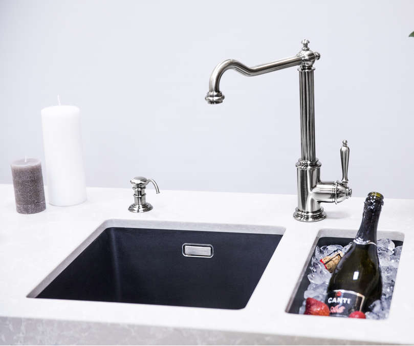 Omoikiri Kata 20-U-BL, мойка, гранит, черный