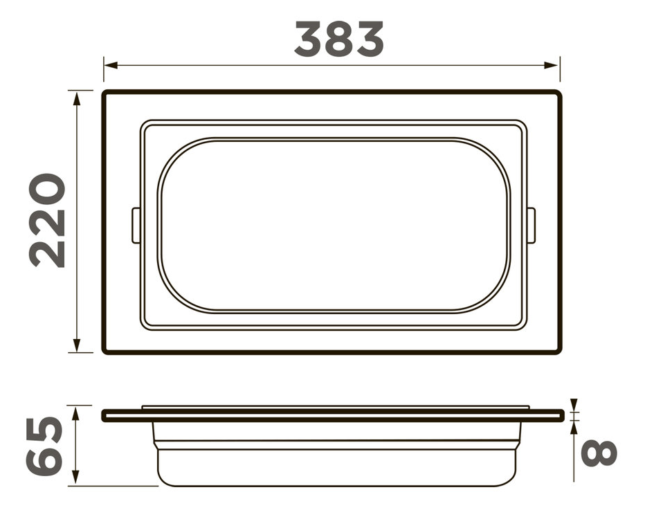Omoikiri DC-05-1-GB, контейнер, нержавеющая сталь/графит