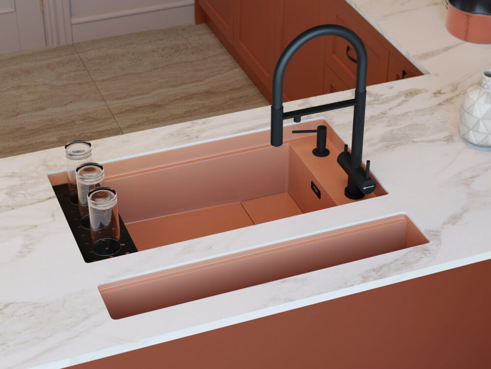 Omoikiri Kinaru 86-U/I CN, мойка, керамика, canyon