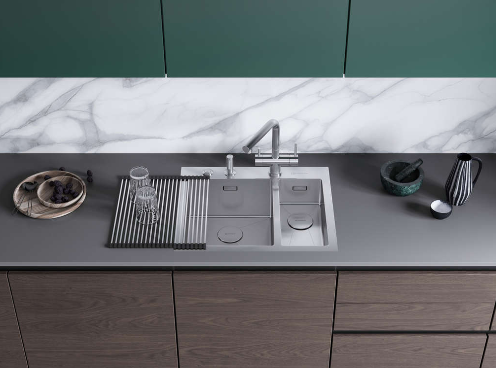 Omoikiri Akisame 60-2-IN-L, мойка, нержавеющая сталь 