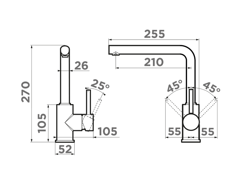 Omoikiri Nakagawa-LG, смеситель, светлое золото