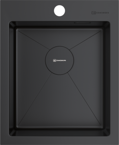 Omoikiri Akisame 41-GB, мойка, нержавеющая сталь/графит