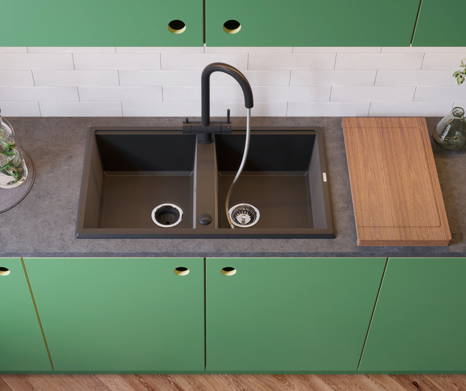 Omoikiri Akita-S BN, смеситель, нержавеющая сталь