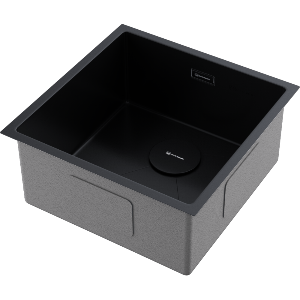 Omoikiri Taki 44-U/IF-GB, мойка, нержавеющая сталь/графит