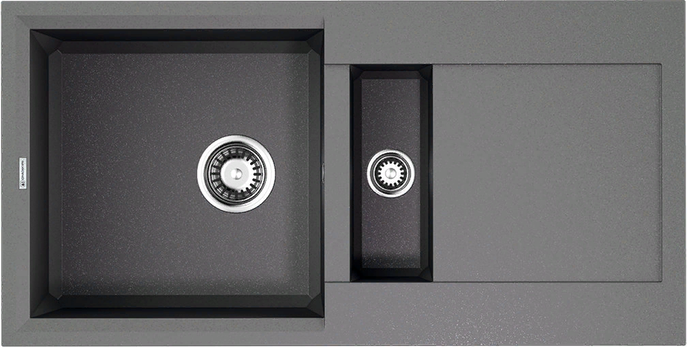 Omoikiri Sakaime 86-2-GR, мойка, гранит, leningrad grey