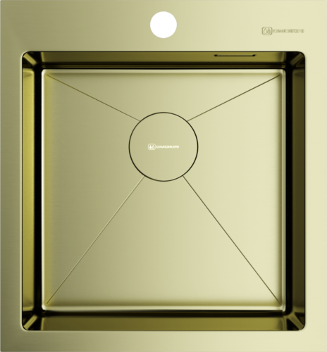 Omoikiri Akisame 46-LG, мойка, нержавеющая сталь/светлое золото