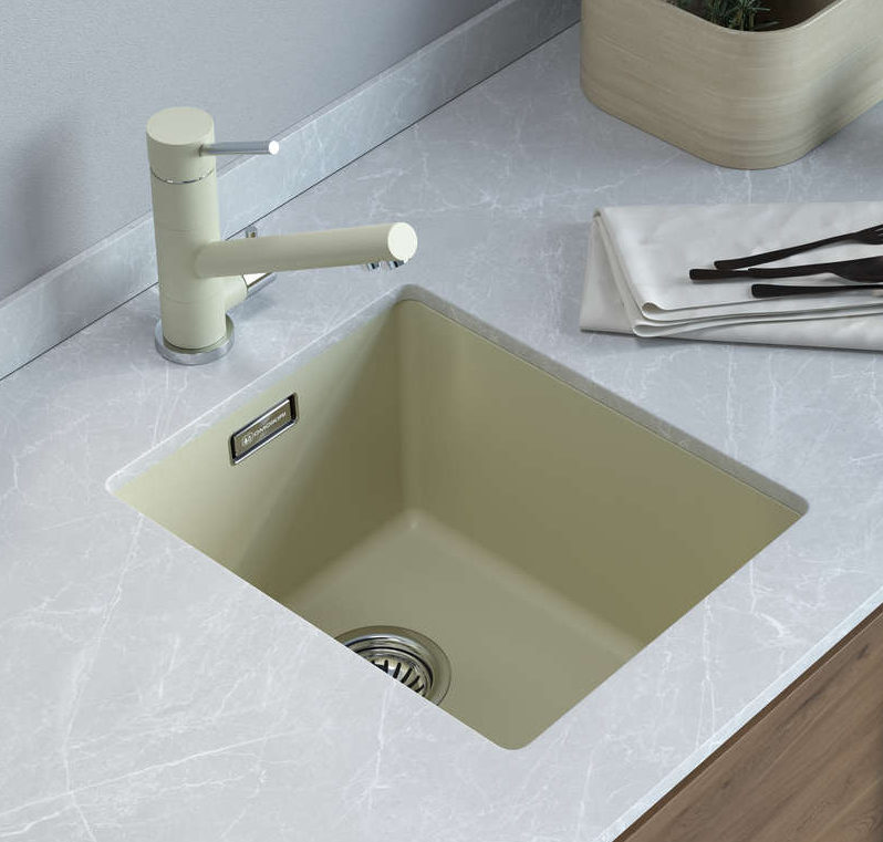 Omoikiri Kata 34-U-GR, мойка, гранит, leningrad grey