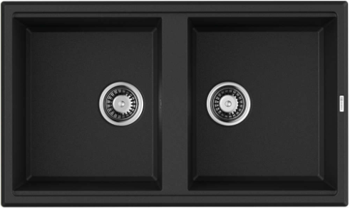 Omoikiri Tedori 86-2-BL, мойка, гранит, черный