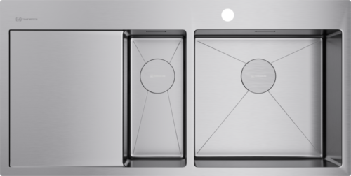 Omoikiri Akisame 100-2-IN-R, мойка, нержавеющая сталь, чаша справа