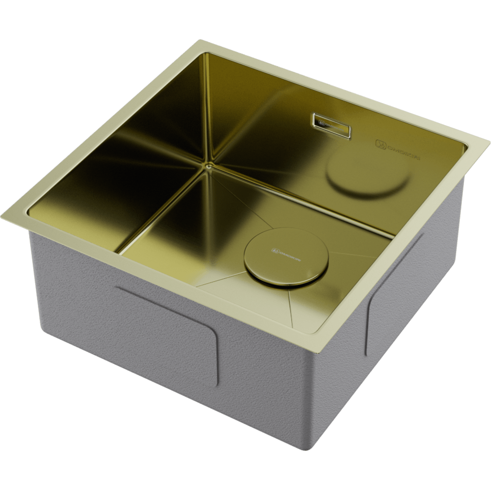 Omoikiri Taki 44-U/IF-LG, мойка, нержавеющая сталь/светлое золото