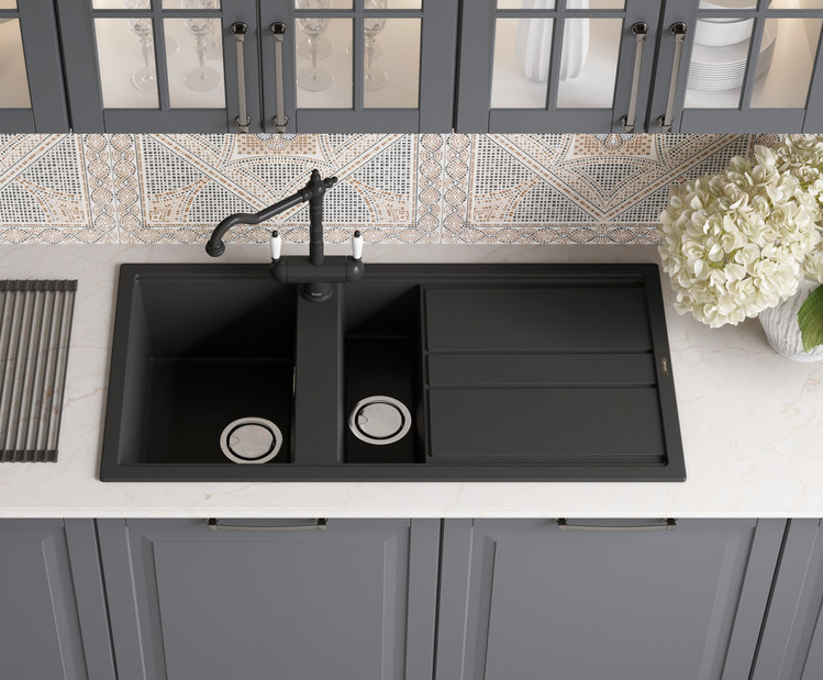 Omoikiri Kitagawa 100-2-GB, мойка, керамика, графит