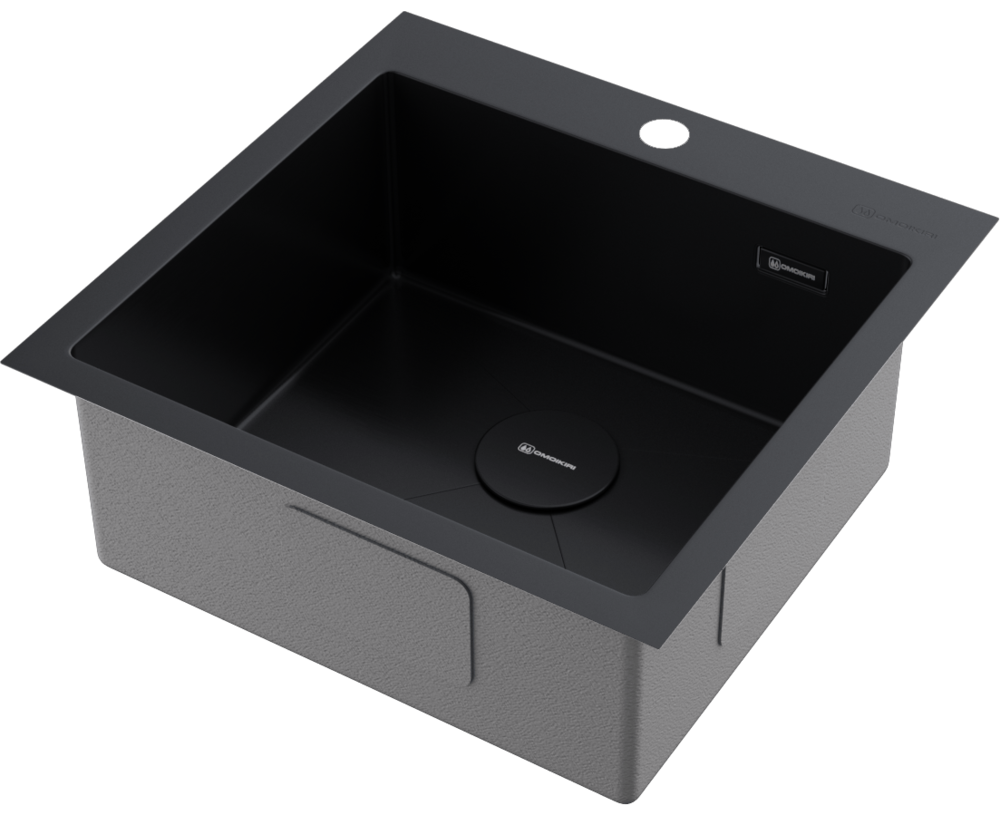 Omoikiri Akisame 51-GB, мойка, нержавеющая сталь/графит