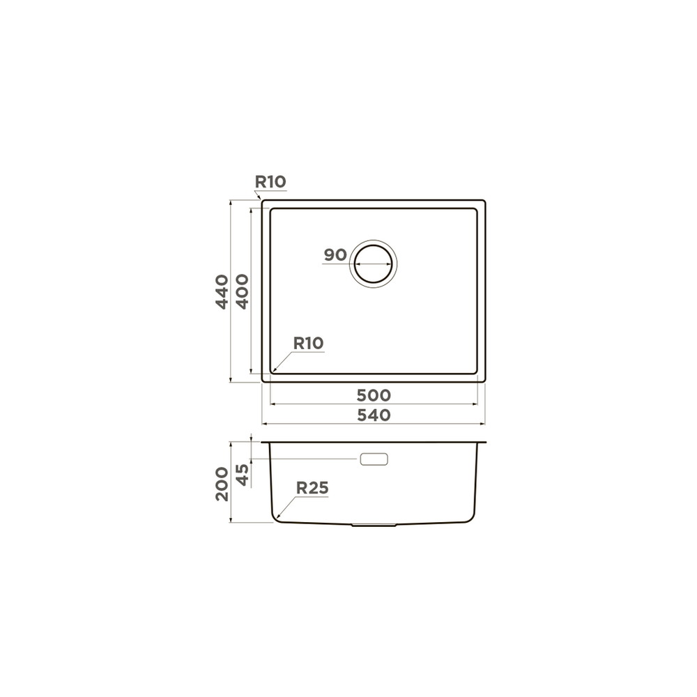 Omoikiri Tadzava 54-U/I-IN Ultra, мойка, нержавеющая сталь