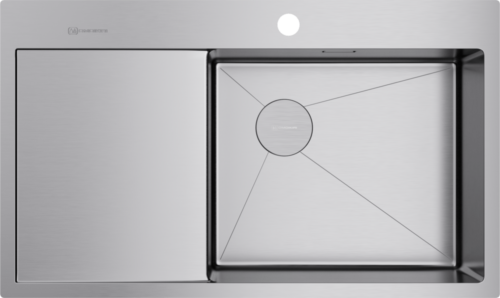 Omoikiri Akisame 86-IN-R Side , мойка, нержавеющая сталь, чаша справа