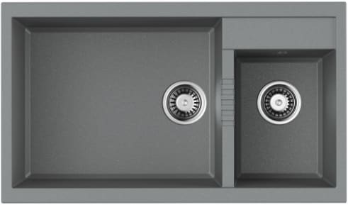 Omoikiri Tedori 86-2-LB-GR, мойка, гранит, leningrad grey