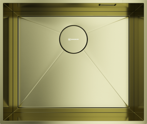 Omoikiri Kasen 53-INT LG, мойка, нержавеющая сталь/светлое золото