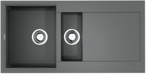 Omoikiri Sakaime 100-2-GR, мойка, гранит, leningrad grey